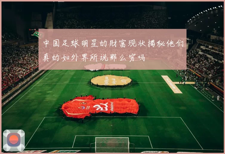 中国足球明星的财富现状揭秘他们真的如外界所说那么穷吗